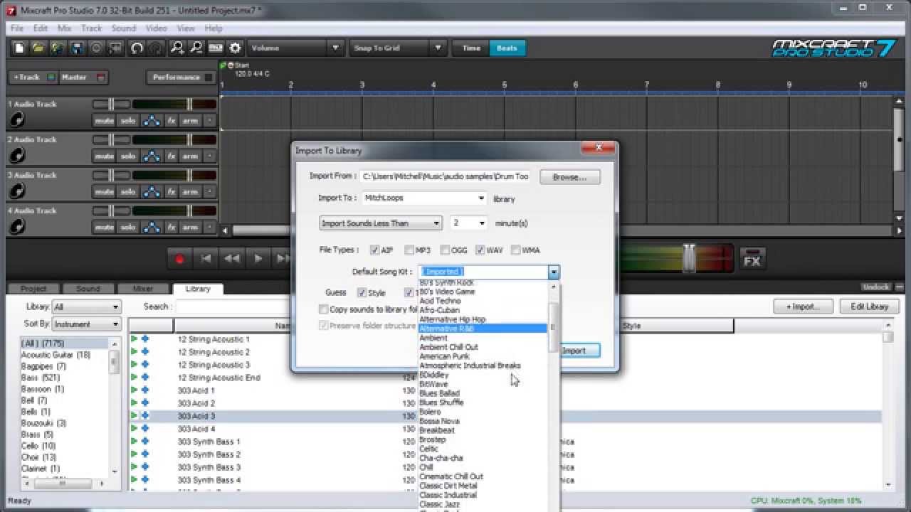 Loop Library Mixcraft Pro Studio 7